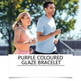 thumbnail image 5 of Puntoco Cadena de piedra de cristal amatista para parejas de hombres y mujeres con personalidad de moda energética turquesa, 5 of 5