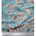 thumbnail image 1 of Soimoi polyester Crepe Fabric Marble Stone Texture Printed Fabric 1 Yard 42 Inch Wide, 1 of 3