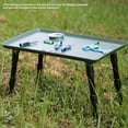 thumbnail image 3 of Outdoor Folding Fishing Table Chair Camping BBQ Picnic Table Non Slip Adjustable Extendable Legs Desk, 3 of 8
