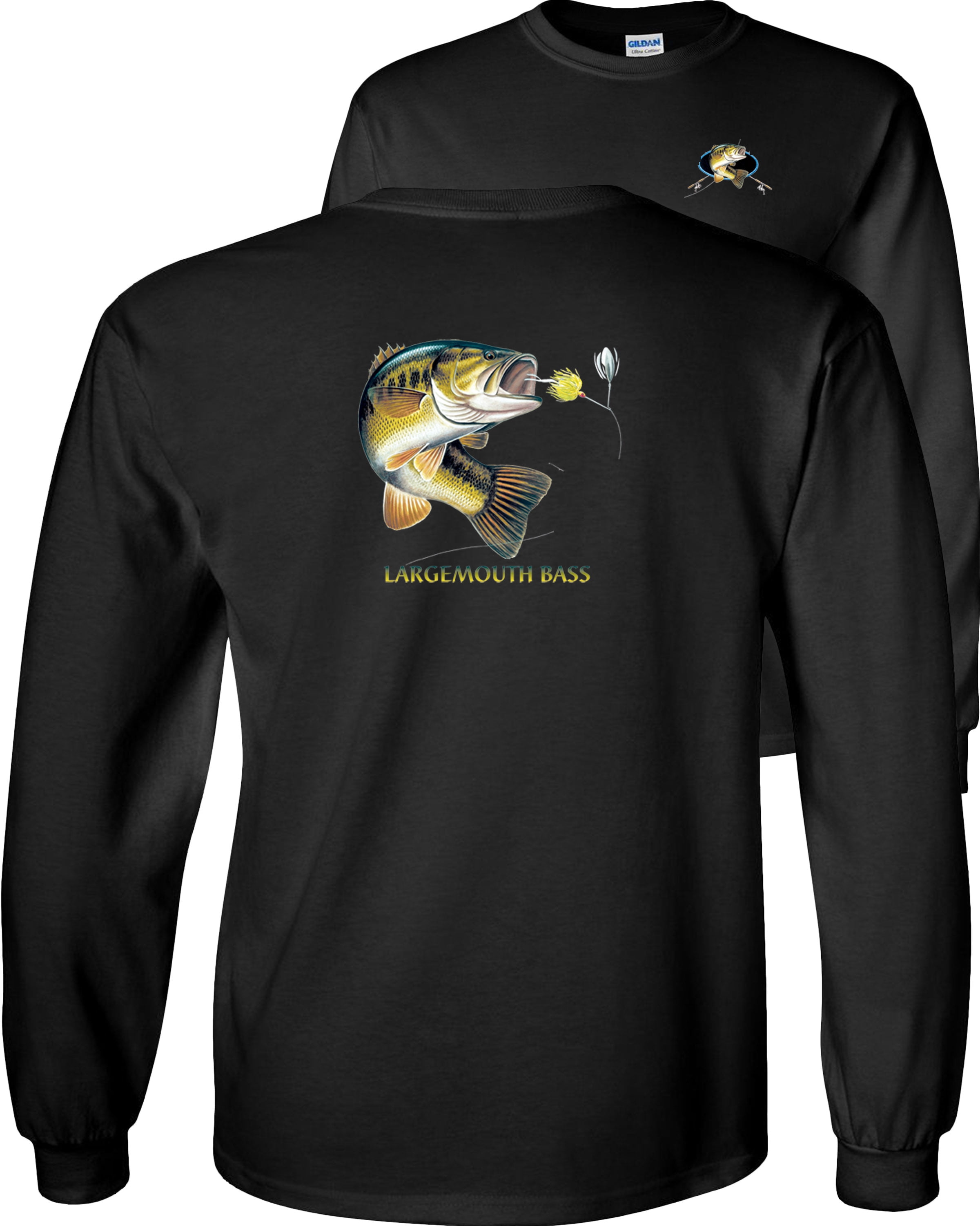 Fair Game - Largemouth Bass Fishing Long Sleeve T-Shirt Profile