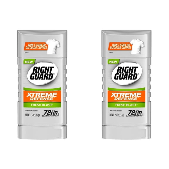 Right Guard Xtreme Deodarant, Fresh Blast, 2.6 Oz, 2 Pack