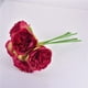 Fleur Artificielle Pivoine Décoration de Mariage 5 Pivoines Fausses Fleurs Décoration de la Maison Fleur bouquet de Mariée pour la Décoration de la Maison – image 1 sur 9