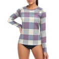 thumbnail image 4 of joogoo Womens UPF 50+ Sun Shirts Vintage Checkered Long Sleeve UV Protection Rash Guard Tops XL, 4 of 7