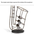 thumbnail image 4 of Portabotellas De Vino, Estante De Vino De Saxofón Decorativo Estable Práctico De Metal Inoxidable Para El Hogar, 4 of 7