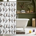 thumbnail image 3 of Manfei Wild Duck Print Shower Curtain 72Wx72L,Farmhouse Animal Bathroom Curtain, 3 of 5