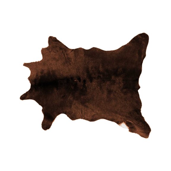 24" x 36" Brown Calfskin - Area Rug
