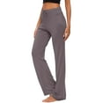 thumbnail image 1 of Pantalones microacampanados de fitness para mujer: pantalones de yoga deportivos y holgados, tallas M-XXXXL con detalles de cadera/circunferencia del muslo/longitud; para todas las estaciones., 1 of 3