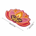 thumbnail image 2 of Diwali Door Mat 16", Festive Lotus Diya Accent Rug for Home, 1PC, 2 of 5