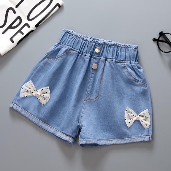 Girls Denim Shorts Jeans for Kids High Waisted Denim Shorts Girls Summer Clothes Girl Clothes 13-14 Years
