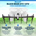 thumbnail image 2 of Camco Black Boar ATV/UTV Implement Outside Vehicle Landscape Chisel Plow Tool, 2 of 12