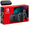 Nintendo Switch with Gray Joy-Con - 6.2" Touchscreen LCD Display - 32GB Internal Storage, 802.11AC WiFi, Bluetooth 4.1, Type-C - Carrying_Case