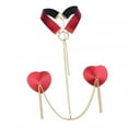 thumbnail image 4 of TISHITA Chest Chain Music Festival Accessories Wedding Bra Harness Ladies Body Chain Red Red, 4 of 8
