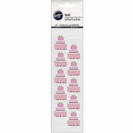 Wilton Envelope Decorating Seals, Gold Heart 50 ct. 1008-2335