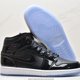 thumbnail image 1 of Ni - ke Air AJ1 CAMPUS SNEAKER BLACK-DARK CONCORD-WHITE Size 10, 1 of 5
