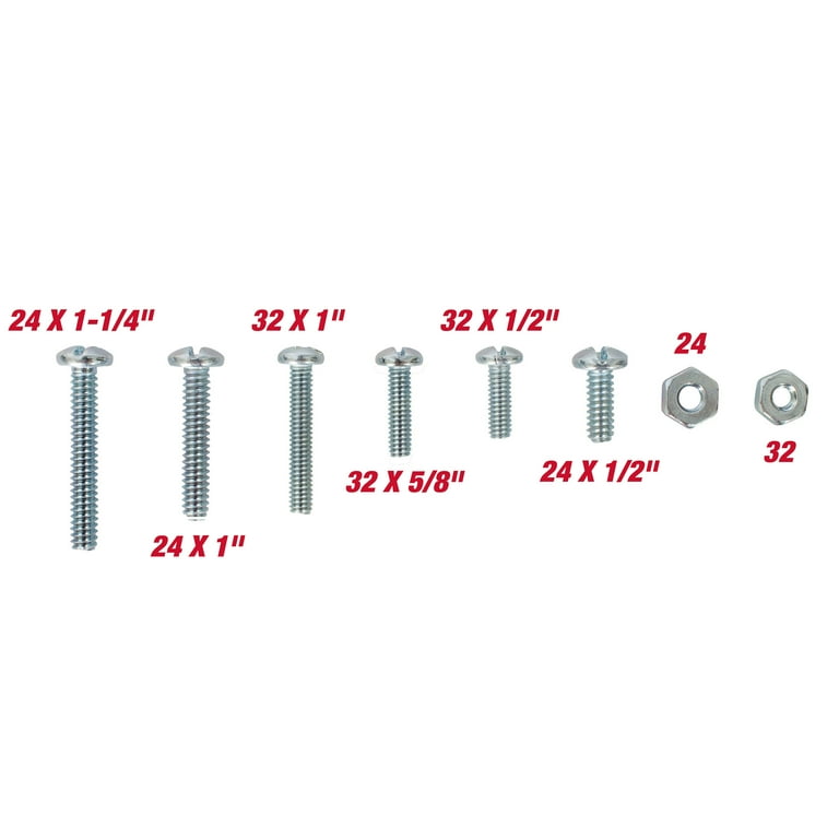 Hyper Tough 182-Piece Zinc Plated Machine Screw and Nut Assortment
