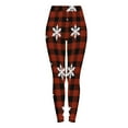 thumbnail image 4 of purcolt Christmas Leggings for Women Snowflake Prined Buttery Soft Tummy Control Workout Gym Yoga Pants Xmas Holiday Leggings Gifts for Ladies, 4 of 9