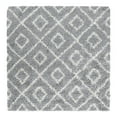 thumbnail image 3 of Unique Loom Trellis Shag Collection Area Rug - Ruth (5' 3" Square Gray/Ivory), 3 of 11