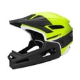 thumbnail image 3 of Casco de bicicleta Casco de bicicleta con mentonera extraíble Cascos de ciclismo transpirables Negro Amarillo, 3 of 9