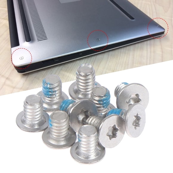Ensemble de 10 Vis Torx Hexagonales pour XPS13 15 9343 9350 9360 9550 9560 5510 5520 9365 Attaches de Boîtier Inférieur Fiables