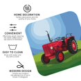 thumbnail image 3 of Yiaed Tractor on farming land Print Leather Coasters for Drinks - Cup Coasters Coffee Table Kitchen Table Bar, Home & Office Gifts Handmade Drink Coasters-Square, 3 of 6