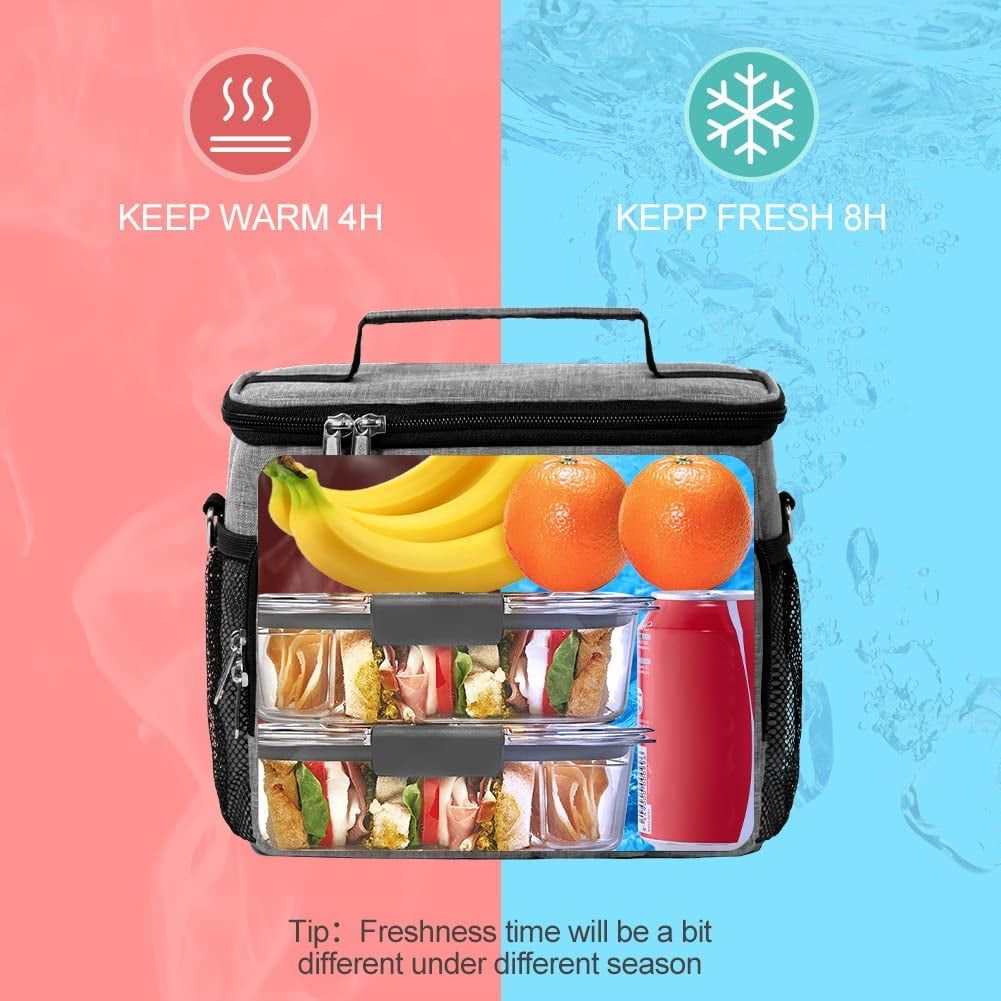 WEZOSHINET Insulated Lunch Bags for Women Work Student Kids to School  Waterproof Thermal Cooler Tote Bag Picnic Organizer Storage Tiffin Box  Portable