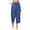 Blue, variant on Maean Women's Capri Pants Loose High Waisted Wide Leg Lounge Pants Drawstring Causal Trousers with Pockets