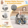 thumbnail image 3 of Baby Support Sofa,Support Chairs for Sitting Up, Seats Designed for Infants Aged 3-12 Months, Baby Sit Up Chair Sofa, Plush Babies Learning to Sit Chair, Pink Cat, 3 of 8