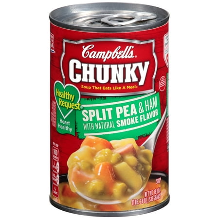 Campbell's Chunky Healthy Request Soup, Split Pea & Ham, 18.8 (The Best Split Pea And Ham Soup)