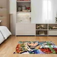 thumbnail image 3 of LaModaHome Non-Slip Rug Freddie Mercury Queen Inspired Rug: King of Rock Design Washable Mat Child Stain Resistant Living Room Kitchen Carpet - Size: 6,6X2,6ft(200X80cm), 3 of 5