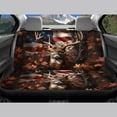 thumbnail image 6 of Pzuqiu Deer American Flag Print Car Seat Covers 3 Pieces Front and Rear Seat Cover Set Interior Accessories Auto Decor Suitable for Truck Trucks, 6 of 10