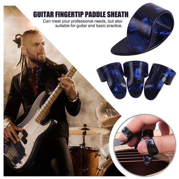 4 Uds. De púas de celuloide para guitarra, bajo, púas de pulgar, púas de pulgar Musical