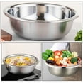 thumbnail image 5 of Topbathy Multipurpose Stainless Steel Kitchen Basin Large Metal Mixing Bowl for Rice Fruit and Vegetable Wash, 5 of 7