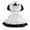 ☪113-Black, variant on Women's French Maid outfit Anime Cosplay Costume Kawaii Uniform Apron with Lace Trim Halloween Fancy Midi Dress 2026