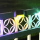 thumbnail image 3 of 4 luces de pared para escalones de cubierta solar, lámparas decorativas para vallas y escaleras (negro/luz de color), 3 of 9