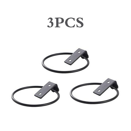 

Wall Mount Flower Pot Ring Balcony Flower Rack Iron Flower Pot Holder Hanging Planting Basin Shelf