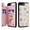 Colorful Flowers, variant on Floral Pattern Wallet Case Compatible for iPhone 8 Plus / iPhone 7 Plus with Card Holder, Premuim PU Leather with Rose Flowers Pattern, RFID Blocking Kickstand Shockproof Protection Case, Rose