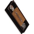 thumbnail image 1 of Brown Leather Stationery Box Designer Jewelry by Sweet Pea, 1 of 1