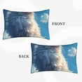 thumbnail image 2 of Balery Clear Sky Blue Cat Bedding Queen Pillow Cases - Envelope Closure - Soft Brushed Microfiber Fabric - Shrinkage and Fade Resistant Pillow Cases-14"x20", 2 of 6