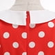 thumbnail image 4 of TaTaai Women's Bow Detail Sleeveless Dress Vintage Floral Print Round Neck Casual A Line Midi Dress Classical Style Soft Comfortable for Spring Summer Daily Gift, 4 of 5