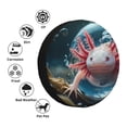 thumbnail image 4 of KLL Bubbles Axolotl Fantasy Pattern 14-17 inch Spare Tire Cover Universal Wheel Protector for Truck SUV Trailer Camping Rv Tire Covers-15 inch, 4 of 6