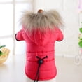 thumbnail image 6 of Barhoo Dog Winter Jacket Warm down Cotton Padded Hoodie Coat Puppy Winter Clothes Waterproof Coldproof Pet Dog Costume Comfortable Fit Large Dog Coat Warm Apparel for Medium Dogs Cold Weather Gear, 6 of 7