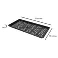 thumbnail image 3 of SUNPACK 10” x 20” Heavy Duty Mesh Plastic Seed Starting Tray, Black, 1” - Ensures Water Drainage and Aeration, Perfect for Greenhouses or Indoor Gardening, 3 of 3