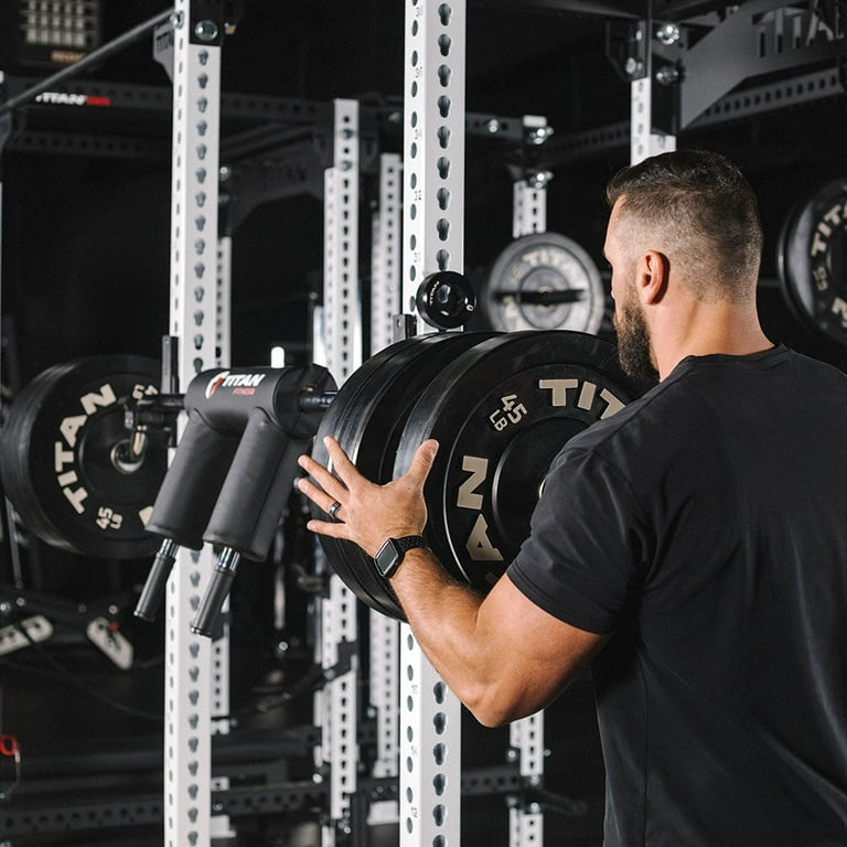 Titan Fitness Rackable Weight Barbell for Safe Squat with Shoulder