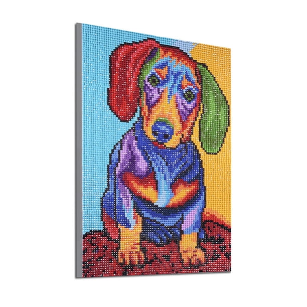 Bordado de diamantes de dibujos animados Animal Diamante de imitación punto de cruz DIY cristal arte costura hogar Oficina bordado pintura kenally JJ19120-05