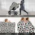 thumbnail image 6 of Car Seat Cover Baby, colorful Leopard printA Baby Car Seat Cover for Baby Boys Girls Newborn , Infant Car Seat Canopy Cover Nursing Breastfeeding Cover Warm Blanket, 6 of 7