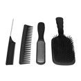 thumbnail image 3 of Juego de peines para el cabello NikouMX 4 piezas cepillo de cola de rata, 3 of 8