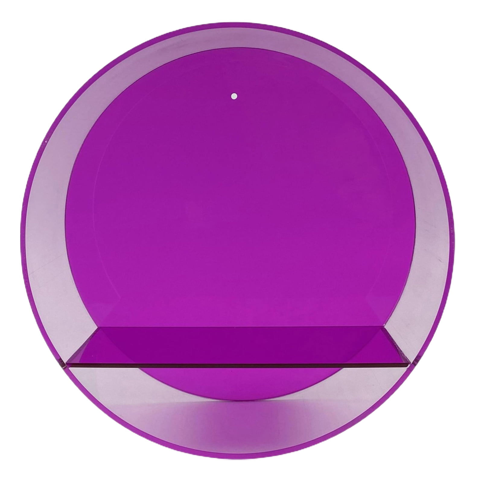 Transparent Round Figurine Display Stand NonYellowing Wall Decor, Figurine Holder for