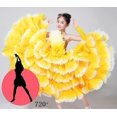 thumbnail image 2 of Vestido de baile de pétalos moderno para niñas, disfraz de desfile, falda de salón de Flamenco español, ropa de actividades escolares puesta en escena para niños, 2 of 3