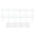thumbnail image 2 of 2pcs Wall Mounted Coat Rack, Stainless Steel Coat Hook with 6 Hangers Coat Hook Rail for Hat Towel Backpack Robes, 2 of 8