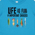 thumbnail image 4 of Inktastic Fishing Life is Full of Important Choices Boys or Girls Baby T-Shirt, 4 of 5